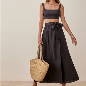 Reformation Palm linen two piece